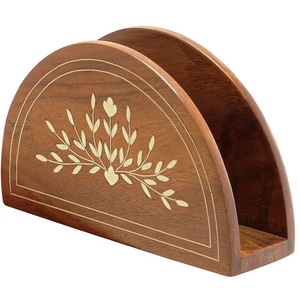 Creative Design Home <b>Kitchen</b> Tabletop <b>Tissue</b> Paper Dining Table Decorative Mango and Acacia Wood Napkin <b>Holder</b> - Product Image 2