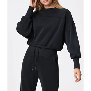 Ropa de mujer, conjuntos de yoga, hecho a medida, 2024, último diseño, traje de sudor, conjunto de 2 piezas, ropa deportiva, Conjunto de sudadera deportiva y joggers para mujer - Product Image 2