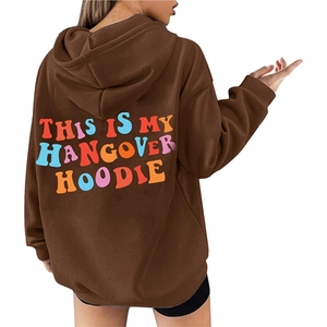 Sudadera con Capucha Personalizada 2024, Servicio OEM, Lisa, Básica, de Algodón y Felpa, Unisex, con Logotipo Personalizado, Impresión Puff, para Hombre y Mujer - Product Image 2