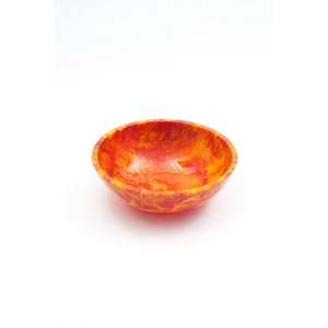 Ensaladera elegante de resina rosa, utensilios de cocina duraderos con estilo para restaurante familiar, pulido para fiestas, servicio de comida directo de la India - Product Image 2