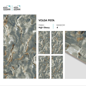 Carreaux en porcelaine de luxe à haute brillance 600x1200mm, finition polie, pour un design de sol intérieur élégant - Product Image 1