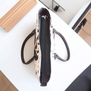 Sacs à main en cuir de vachette véritable de haute qualité, logo imprimé personnalisé, fourrure durable, multifonction, taille personnalisée, vente en gros - Product Image 5