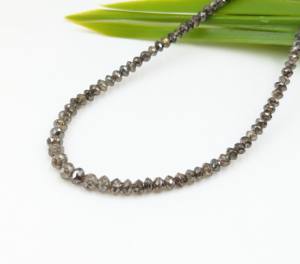 Champagne diamant facettes Rondelle perle bricolage artisanat collier perles pour la fabrication de bijoux en vrac approvisionnement indien diamant perles grossiste - Product Image 2