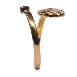 Anillo de tortuga chapado en oro de Plata de Ley 925 - Product Image 5