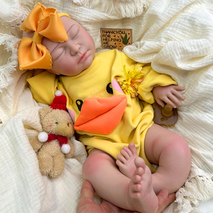 Muñeca Bebé Reborn <span class=keywords><strong>de</strong></span> Silicona Realista <span class=keywords><strong>de</strong></span> 22 Pulgadas, Personalizable al por Mayor, con Manos Realistas, Regalo Perfecto para Compañera, Muñeca Bebé Reborn - Product Image 5