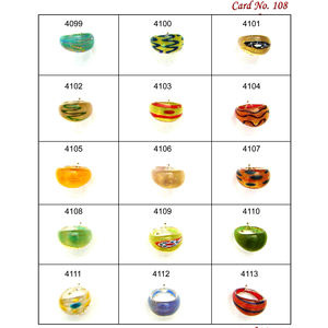 Cuentas de cristal de Murano de diseño único para hacer pulseras, cuentas de anillo de aspecto atractivo para accesorios de fabricación de joyas - Product Image 2