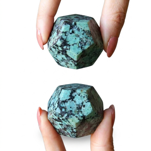Dodecaedro de Cristal de Alta Calidad, Piedra de Turquesa Africana, Gema Dodecaédrica, Piedra Natural Curativa, Artesanía de Cristal, Mayorista - Product Image 2