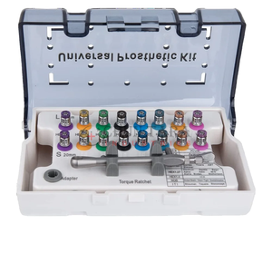Kit de implante dental universal con kit de prótesis universal | Llave dinamométrica y controladores de 16 piezas - Product Image 2