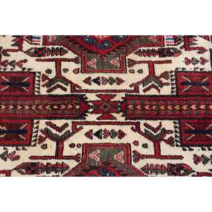 Vintage Turkish Rug, 5.2x7.9 ft Rug, <b>Red</b> Floral <b>Wool</b> Rug - Product Image 5