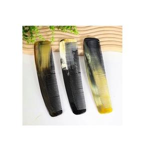 Peigne en corne de buffle fabriqué à la main personnalisé de haute qualité outil de coiffure écologique de l'Inde - Product Image 6