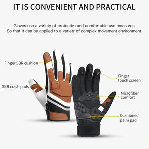 Gants de cyclisme avec impression de logo personnalisé, respirants et durables, pour le vélo de route et l'entraînement en plein air - Product Image 4