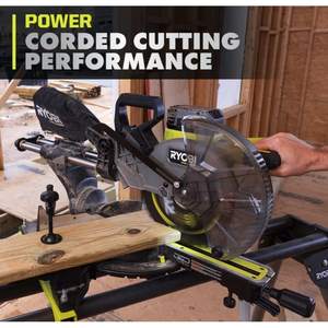 Sierra Ingletadora Compuesta Deslizante Inalámbrica de 18V y 10 Pulgadas con Batería de Alto Rendimiento de 4.0 Ah y Cargador para Metal, Azulejos y Revestimientos - Product Image 4