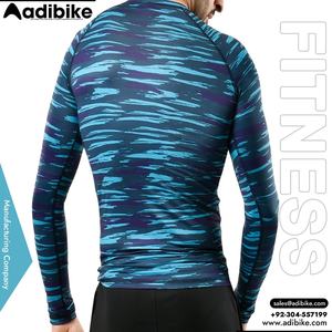 Camisetas de Compresión para Hombre, 95% Poliéster, 5% Elastano, Sublimadas, Transpirables, Antibacterianas, de Secado Rápido, Personalizadas, al por Mayor - Product Image 3