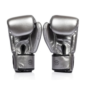 Guantes de Sparring de Muay Thai Profesionales de Alta Calidad, Guantes de Boxeo de Cuero Vacuno Genuino, Guantes de Entrenamiento Juvenil para Combates - Product Image 5