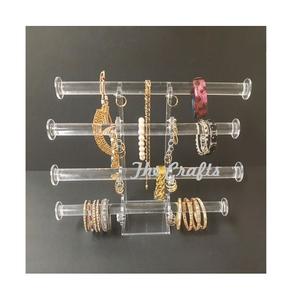 Support à boucles d'oreilles en acrylique avec base en bois, taille et forme personnalisées, décoration d'intérieur, support à bijoux aux meilleurs prix - Product Image 5