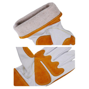 ถุงมือทำงานเชื่อมหนังวัวนิ่มทนความร้อนปรับแต่งได้ - Product Image 6