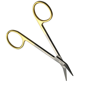 Tùy Chỉnh <span class=keywords><strong>Wilmer</strong></span> Kéo Nửa Vàng Cho Phẫu Thuật Thẩm Mỹ Cụ Đức Thép Cong <span class=keywords><strong>Wilmer</strong></span> Kéo TC Iris Angled - Product Image 5