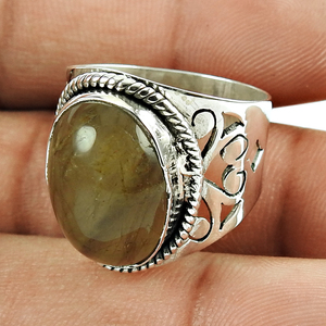 Bague en pierre précieuse de lapis naturel au design vintage, argent sterling 925, fabricant de bijoux indiens faits à la main, fournisseur exportateur - Product Image 3