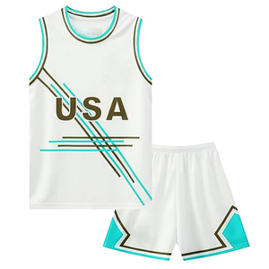 Impression par sublimation Uniforme de basket-ball de qualité supérieure 100% polyester Tissu en polyester lisse Respirant Coupe active pour les jeux d'équipe - Product Image 4