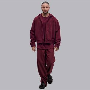 Sweat à capuche zippé Boxy-Sweat à capuche surdimensionné confortable et élégant avec fermeture à glissière complète, parfait pour la superposition dans des vêtements décontractés et d'extérieur - Product Image 1