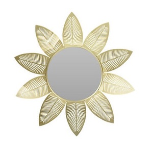 Miroir de décoration moderne en or antique style français grand miroir mural en fer vente en gros - Product Image 4