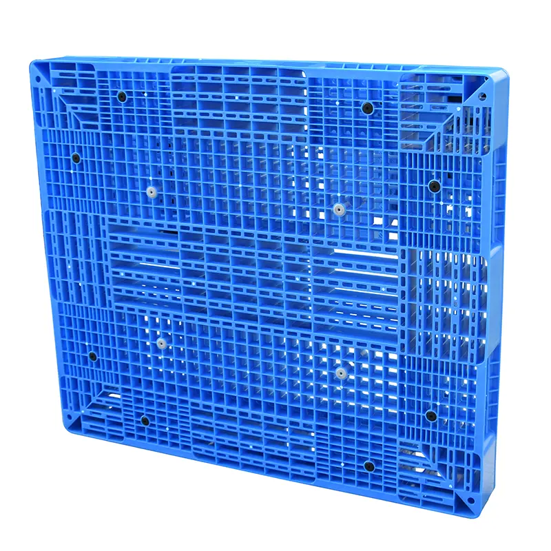Venta caliente 1400*1200*150mm pila de paletas de plástico ventiladas reversibles para almacenamiento de mercancías