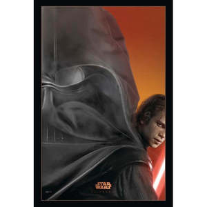 Carte postale d'art moderne pour décoration murale Star Wars Episode III La Revanche des Sith Cadre noir - Product Image 1