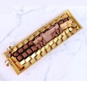 Plateau de service au chocolat de taille mini au design luxueux plateau de service au chocolat en argenterie de qualité de luxe par le monde du métal indien - Product Image 4