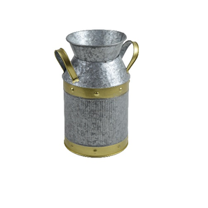 Maceta de Metal Galvanizado Hecha a Mano con Diseño Floral Clásico para Hogar y Jardín, Calidad Garantizada, Logotipo Personalizado - Product Image 5