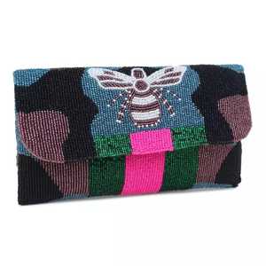 Conjunto Completo de Bolso de Mano de Lujo con Diseño de Mariposa, Chapado en Oro, con Imitación de Perlas y Resina Epoxi, para Bodas - Product Image 2