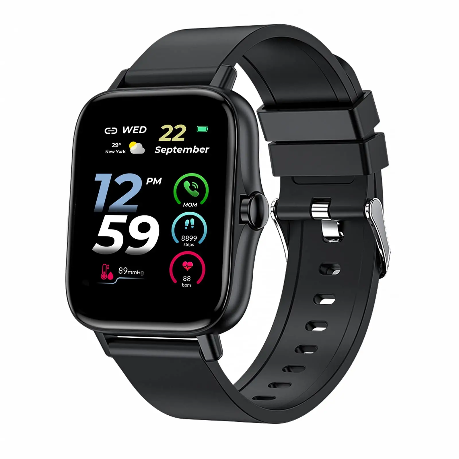 Top one Blood Pressure Smartwatch Calling Function Android Smart Watch Touch Screen Sport Fitness Smart Watches