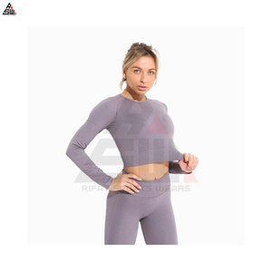 OEM & ODM, ensembles de vêtements de sport de yoga athlétiques de course à pied de grande taille, ensembles de leggings de yoga pour femmes en 2 pièces, logo personnalisé - Product Image 6