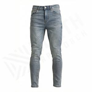 Jeans en denim sur mesure pour hommes, fabricant proposant des choix de tissus tendance et confortables, couleur personnalisée, streetwear haut de gamme, hiver - Product Image 1