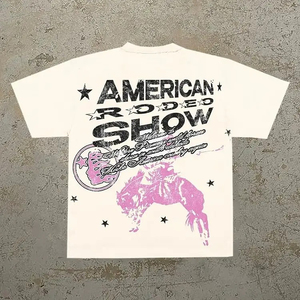 เสื้อยืดผู้ชายโอเวอร์ไซส์ผ้าฝ้ายพิมพ์ลายหัวกะโหลกผ้าคอตตอน100% แนวสตรีทแวร์แนววินเทจผลิตตามสั่ง - Product Image 2