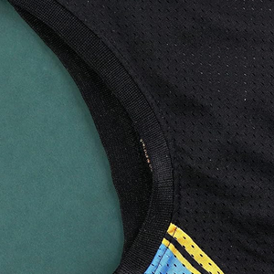 Chemise de basket-ball unisexe classique maillot brodé pour hommes pour les fans taille plus respirant imprimé Design #23 maillot de basket-ball - Product Image 2