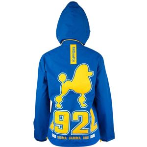 Sigma แจ็กเก็ตกันลม Rho sgrho แกมม่ามีฮู้ด100โพลีเอสเตอร์ปักลายตัวอักษรกรีก sority เสื้อนอกชีวิตชาวกรีก - Product Image 2