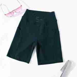 Pantalones Cortos Deportivos de Cintura Media para Mujer, Talla Grande, Personalizados OEM, para Ciclismo, Yoga, Fitness, Gimnasio, 100% Algodón, Secado Rápido - Product Image 3