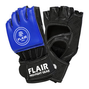 Gants professionnels en cuir PU demi-doigt Mma pour hommes gants d'entraînement grande taille prix usine approvisionnement pour l'entraînement de boxe - Product Image 1