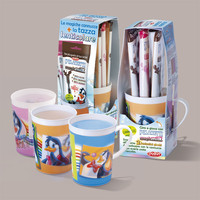 DOLPHIN 2-Piece Breakfast Kit Polaretti Magic Milk Cup dan Sedotan Sekali Pakai 150g 80x260mm Kode 6277