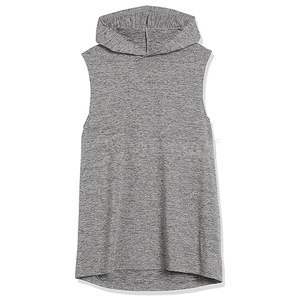 Summer Fitness Wear Regular Fit Gym <b>Sleeveless</b> <b>Hoodies</b> High Quality Polyester/Cotton Breathable Eco-Friendly Joxai Sports Wear - Product Image 4