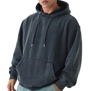 Vente en gros de sweats à capuche vierges de haute qualité pour hommes sweats à capuche décontractés à la mode en peluche épaissie à manches longues logo personnalisé sweat à capuche pour hommes 2025 - Product Image 1
