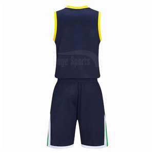 Conjuntos de Uniformes de Baloncesto sin Mangas Profesionales, Cómodos y Transpirables, Colores y Logotipo Personalizados, 100% Poliéster de Secado Rápido - Product Image 3