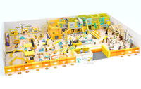 Aire de jeux intérieure personnalisée pour enfants Diggerland, centre de jeu avec piscine à sable, excavatrice, grue, camion et mur de sable