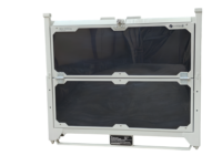 Cage de transport en acier thermolaqué robuste, taille personnalisée, empilable, pliable, verrouillable, pour usage industriel, capacité 500 kg