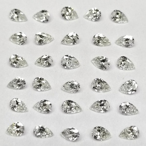 Diamant de laboratoire taille poire pour la fabrication de bijoux, 0,5 carat - Product Image 2