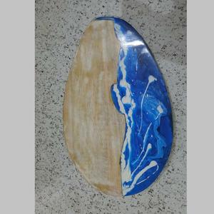 Tabla de Cortar Rectangular de Madera de Acacia, Precio Adorable, Vajilla de Madera, Tabla de Quesos, Bloques de Cortar de Madera Sostenible Unidos con Resina - Product Image 3