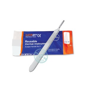 มีดผ่าตัดแบบมีด้ามจับพร้อมสเกลวัดขนาดเป็นเซนติเมตร ผลิตจากเหล็ก AISI 420 - Product Image 3