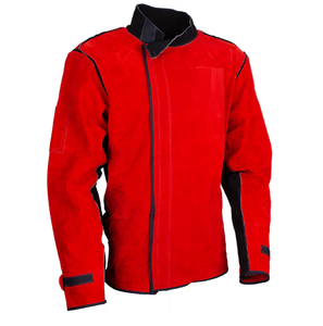 Veste de soudage en cuir de haute qualité pour hommes et femmes manteau en peau de vache avec vêtements de sécurité de printemps - Product Image 1