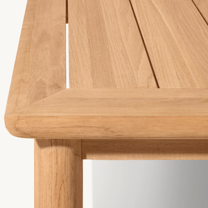 Muebles de mesa rectangulares hechos de madera de buena calidad con un diseño moderno y sencillo, resistentes a la intemperie y a la putrefacción. - Product Image 1