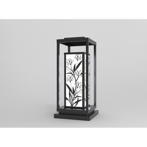 DNT.001.08 Lampe de jardin LED Premium 220V, corps en aluminium, blanc chaud, étanche IP65, alimentation électrique et solaire pour aménagement paysager - Product Image 3